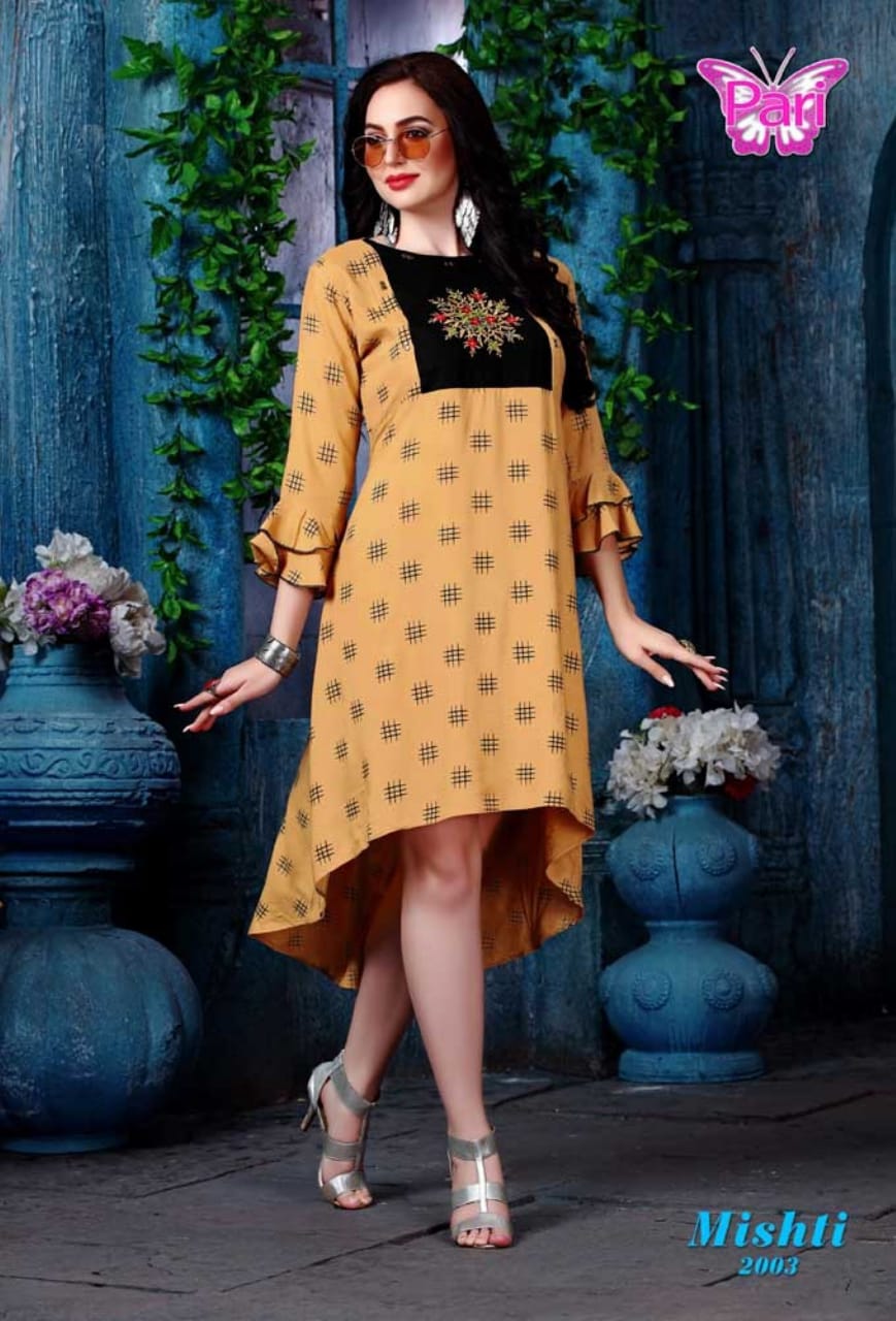 Pari Mishti 2 Heavy Rayon Casual Wear Printed Kurti